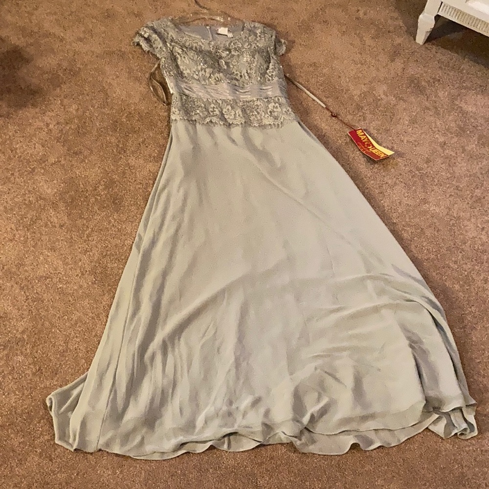 Silver formal dress
